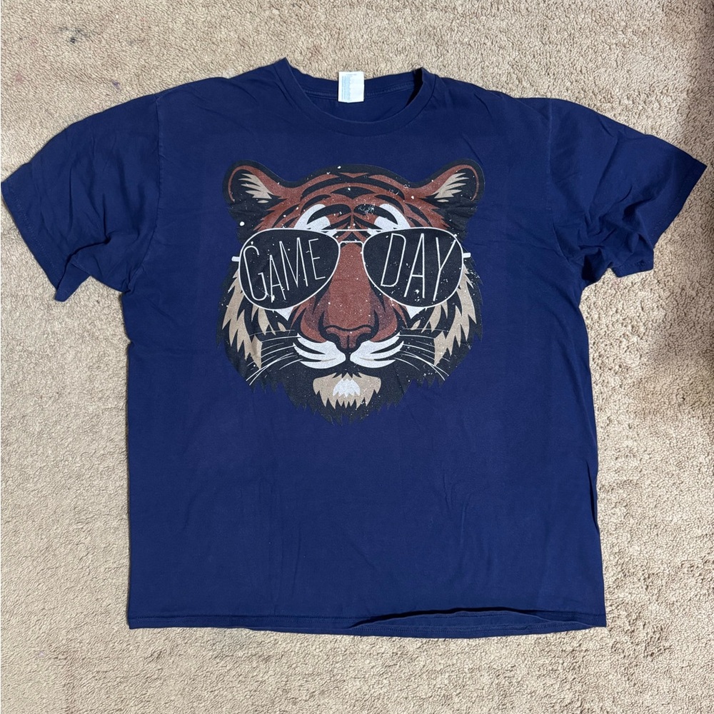 Navy Blue Tiger “GAME DAY” Graphic T-Shirt